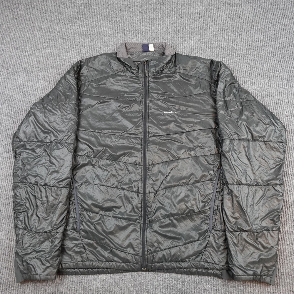 Montbell U.L. Thermawrap Jacket Mens 2XL Gray Full Zip Insulated Lightweight